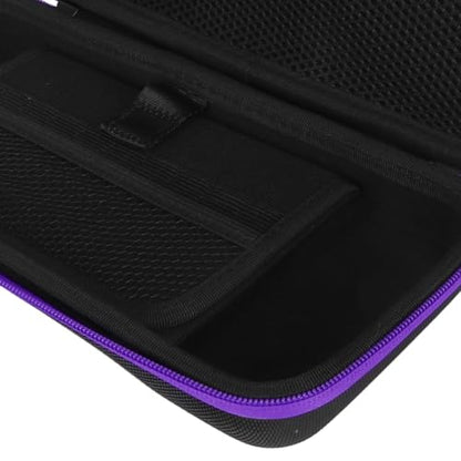 Estink Handheld Game Console Carrying Case EVA Nylon Shockproof Storage Bag 31 X 14 X 6cm for Ally 7 Inch 120Hz Gaming Handheld Travel Camping Daily Use (Purple) - color: Purple