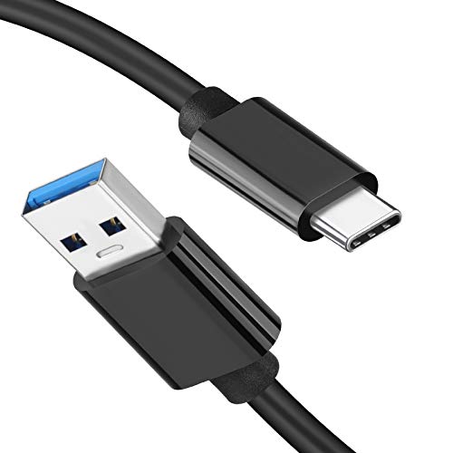LDLrui USB A to USB C 3.1 Gen 2 Cable, Type C 3A Fast Charge & 10Gbps Data Sync Cable for MacBook, Galaxy S20, Samsung T7, Portable SSD, SSD, Oculus Quest, Android Auto and More, Black, 10FT, 1Pack - color: Black, size: 10FT