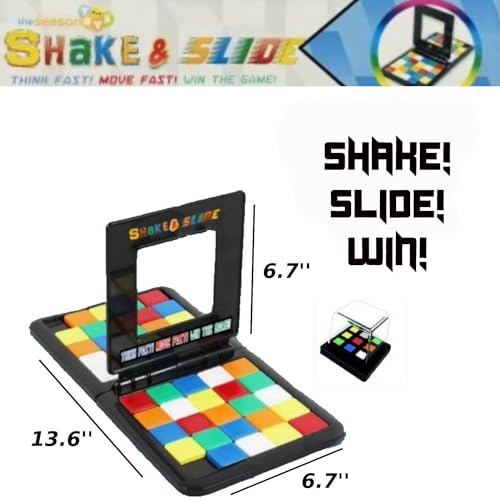 Shake & Slide Block Game Shape Matching Intelligence Board Game for Family Game Nights, Classic - color: Classic