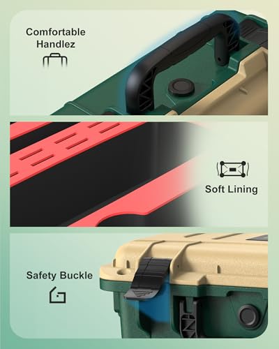 STARTRC GAMES Hard Carrying Case for Nintendo Switch 2, Professional Deluxe IP67 Waterproof, Soft Lining Hard Travel Case for Nintendo Switch 2 Console Pro Controller & Accessories (Yellow & Green) - color: Yellow and Green