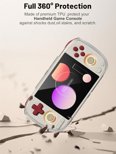 Arxonis Tpu Protective Case for AYANEO Pocket AIR Mini Handheld Game Console, Full-Body Protective Cover with Precise Cutout, Shockproof Dustproof Protector Sleeve & Scratch-Resistant Sleeve (Clear) - color: Clear