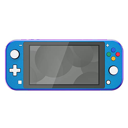 eXtremeRate Chameleon Purple Blue Glossy DIY Replacement Shell for Nintendo Switch Lite, NSL Handheld Controller Housing w/Screen Protector, Custom Case Cover for Nintendo Switch Lite - color: Chameleon Purple Blue