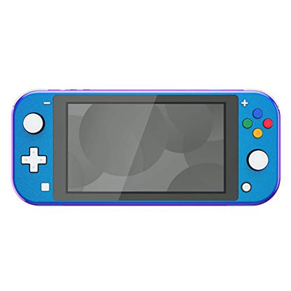 eXtremeRate Chameleon Purple Blue Glossy DIY Replacement Shell for Nintendo Switch Lite, NSL Handheld Controller Housing w/Screen Protector, Custom Case Cover for Nintendo Switch Lite - color: Chameleon Purple Blue