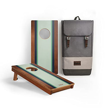 Elakai National Parks Series Premium Travel Cornhole Boards with Carry Case Backpack 1x2 - color: Gidget Surf 1x2