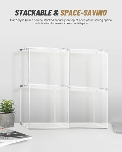 Etb Acrylic Case | UV Protection | Stackable Etb Protector Case | Compatible with Elite Trainer Boxes，High Transparency Display，Zero Assembly，Magnetic Lid - size: 7.8x3.9x6.8in