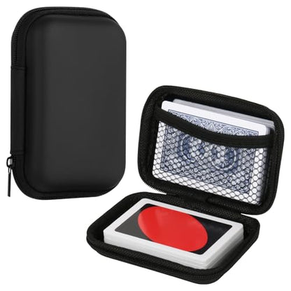 Cosmos 2 Pcs Playing Card Case Travel Game Card Hard Case Compatible with UNO Card Game, Card Deck Holder Poker Card Storage Box Carrying Card Bag for Classic Game Card, Trading Card (Case ONLY)