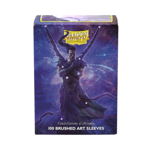 Dragon Shield | Brushed Art Sleeves | Constellations: Alaric | 100 CT - Smooth & Tough Premium TCG Sleeves | Compatible with Pokemon, Flesh & Blood, One Piece & Magic the Gathering - color: Constellations: Alaric