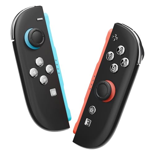eXtremeRate DIY Replacement Full Set Buttons for Joycon 2, Custom ABXY Direction Keys Dpad + - C Home Capture Release L R ZR ZL Trigger Buttons for Nintendo Switch 2 Controller - Chrome Silver - color: Chrome Silver