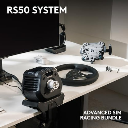 Logitech G RS50 Direct Drive Racing Wheel, Hub, & Base for PS5/PS4/PC | 8 Nm Direct Drive, 11 inch Wheel, 13 Buttons, Adjustable Paddle Shifters, TRUEFORCE Force Feedback Integration - style: Playstation | PC