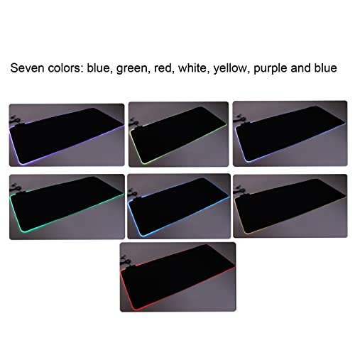 RGB Mouse Pad with 12 Lighting Effects, Large Gaming Mousepad, Foldable Mouse Mat for Computer, Micro Textured for Precise Tracking, Includes USB Cable