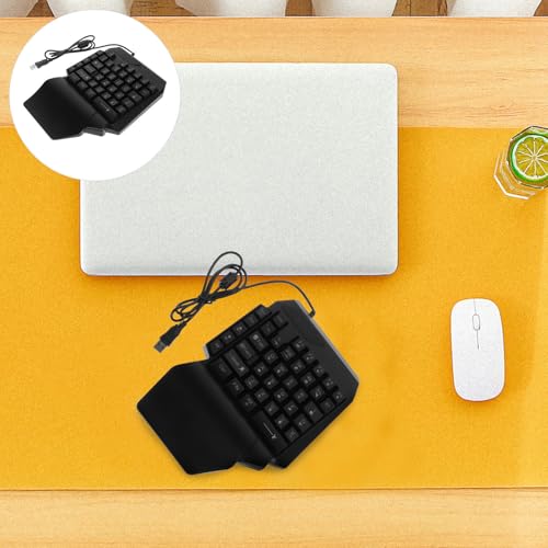 SHINEOFI Backlight Gaming Keyboard with 40 Keys for Accurate Operation and Easy Installation, Black Abs Material Designed for Playing Games and Dorm Use, Compact E-Sports Keyboard for Young
