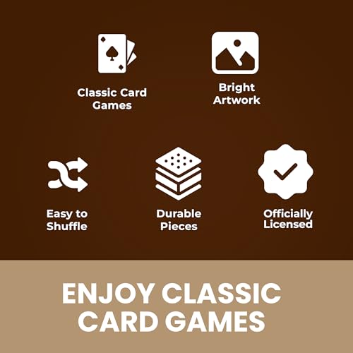 Masterpieces Bison Playing Cards Deck - Animal Themed Standard 54 Card Deck, Unique Bison Face Cards & Jokers, Retro Style, for Families & Adults - style: Bison