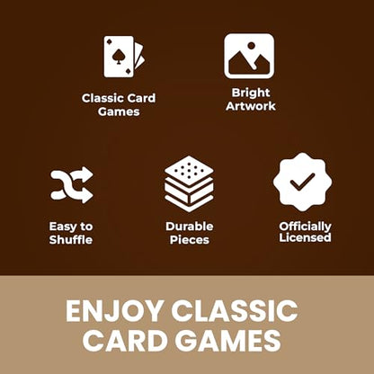 Masterpieces Bison Playing Cards Deck - Animal Themed Standard 54 Card Deck, Unique Bison Face Cards & Jokers, Retro Style, for Families & Adults - style: Bison