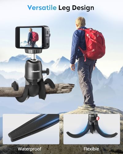 UBeesize Flexible Tripod for iPhone and Samsung with Remote and Phone Holder, Ideal for Video Recording, Vlogging, and Selfies, Compatible with Canon and Sony Cameras - style: Tripod RS-21