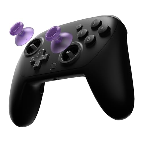 eXtremeRate Replacement 3D Joystick for Nintendo Switch 2 Pro Controller, Left Right Analog Stick Thumbsticks with Screwdriver Tools for Switch 2 Pro, Multi-Colors Options - Clear Altomic Purple - color: Clear Altomic Purple