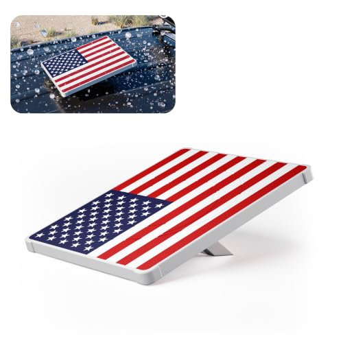 Starlink Mini Protective Cover, Hailproof Liquid Silicone Case, Flag | Waterproof Anti-Scratch Silicone Protective Cover, Starlink Mini Accessory for Roof Mount, Car & RV Camping - color: American Flag