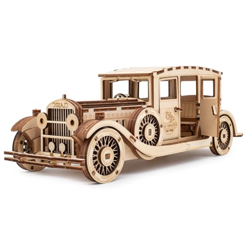 Adults 3D Wooden Puzzles Vintage Car DIY Model Kits | Christmas Birthday Gifts - style: vintage car