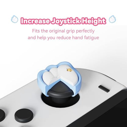 GeekShare Cute Silicone Joy Con Thumb Grip Caps, Joystick Cover Compatible with Switch/OLED/Switch Lite,4PCS - Little Wings - color: Little Wings