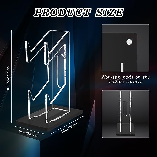 FYY Game Controller Holder 2 Pack - 2 Tiers Universal Dual Controller Stand Headphone Holder, Acrylic Black Controller Display Stand Compatible with Nintendo Switch Xbox PS5 PS4 - color: 2 Pcs-2-Tier-Black