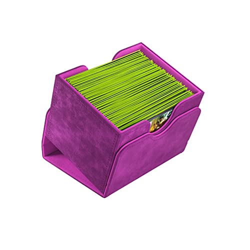 GameGenic Deck Box – Sidekick XL Purple 100CT – Durable and Sturdy TCG, OCG, CCG Card Storage – Compatible with Pokemon, Yugioh, Commander, and MTG Magic: The Gathering Cards - color: Purple