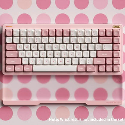 nuphy Halo75 V2 Mechancial Gaming Kyeboard,75% Wireless Hot Swappable Bluetooth Keyboard,83 Kyes RGB Backlit Keyboard,Support Bluetooth/2.4GHz/USB-C (Pink, Raspberry (46gf)) - color: Pink, size: Raspberry (46gf)