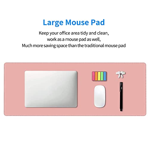 Rose Gold Mouse Pad Extended Large Gaming Mousepad XL Big Long Oversized Desk Mat Stitched Edges 31.5 X 11.8 Inch for Home Office - color: Black12