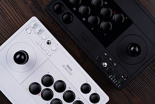 8BitDo Wireless Arcade Stick for Xbox Series X|S, Xbox One and Windows 10, Arcade Fight Stick with 3.5mm Audio Jack - Officially Licensed (White)