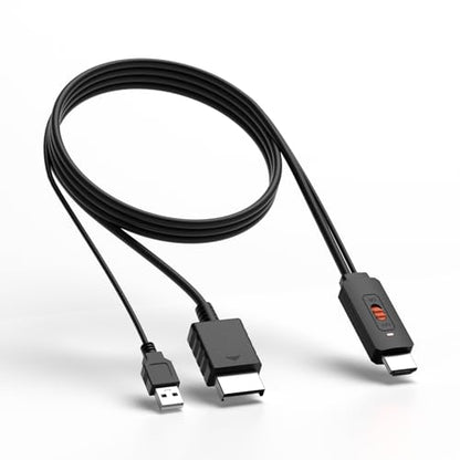 PS2 to HDMI Adapter HD-Link Cable Support ON/Off Switch, Converter PS3 Video Signal to HDMI Signal with True Ypbpr HD Signal Output (100% Improve Video Quality for PS2 and PS3) - style: PS3 HDMI Converter