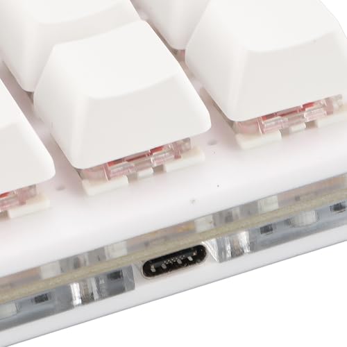 12 Key Programmable Macro Keyboard, One Handed Mechanical Gaming Keypad with Hot Swappable Red Switches, USB C Wired Mini Macropad for PC, Customizable RGB Backlit - color: White