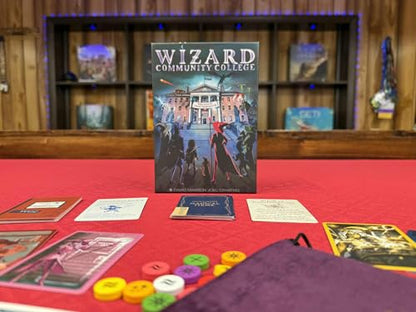 Wizard Community College – Fast & Funny Spell-Casting Card Game for 3–8 Players | Cooperative Storytelling Party Game with Role-Playing Elements | Quick 2-Minute Setup | 20–120 Minute Gameplay