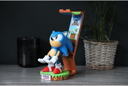 Exquisite Gaming Sonic Deluxe Light Up Headphone Stand, Device Holder & Phone Stand with USB-C Cable