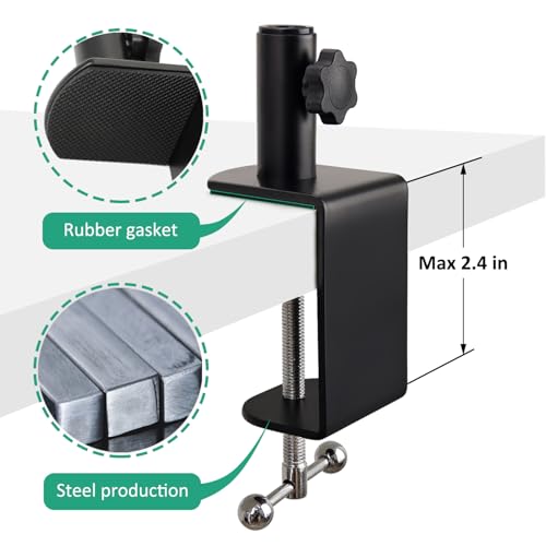 AT2020 Mic Stand, Adjustable Mic Boom Arm with Shock Mount, Foam Windscreen and Cable Ties, for AT2020 AT2020USB AT2020USB+ AT2035 - color: Boom Arm Stand