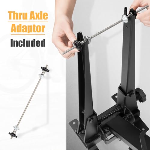 CyclingDeal Bicycle Wheel Truing Stand - Essential Maintenance Tool for Rim Truing with Heavy-Duty Base - Fits Wheel Sizes up to 29", Hub Widths up to 150mm
