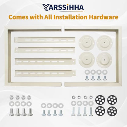 Yarssihha Mini Split Stand for 9000-60000 BTU Air Conditioner Condenser, Outdoor Adjustable Heat Pump Stand, Heavy Duty Ground Stand - style: 9000-60000 BTU