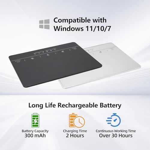 MICROPACK Digitally Yours Wired Trackpad for PC Computer Windows Laptops (Silver) - color: Silver