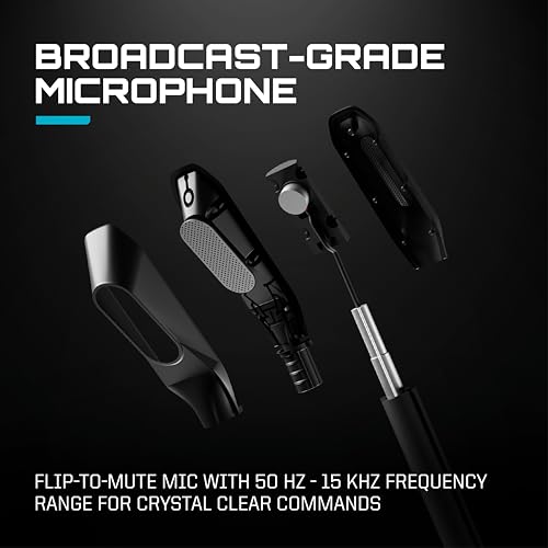 RIG R5 Spear PRO HX Wired Gaming Headset Officially Licensed for Xbox | Series X|S, Xbox One, PC - 40mm Graphene Drivers, Dolby Atmos, Flip-to-Mute Mic, Memory Foam Cushions - Universal 3.5mm - color: Black