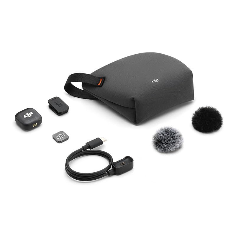 DJI Mic 3 Transmitter, Wireless Mini Mic for iPhone/Camera/Android | Lightweight & Intuitive, Lavalier Microphone, 32-bit Float, Integrated Timecode, Vlog, Interview, Streaming