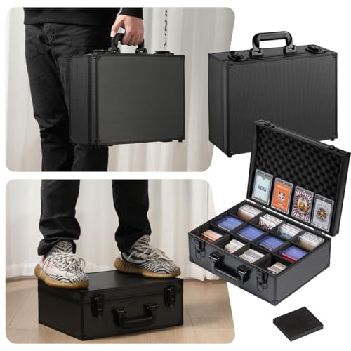 Graded Card Storage Box Trading Card Organizer | Plastic Case Organizer,Portable,Easy to Clean,Graded Card Storage,Waterproof - size: XL