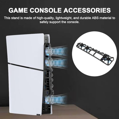 Heat Sink Horizontal Cooling Fan Cooling Fan Stand for Game Console Efficient Heat Dissipation Silent Three-Gear Adjustment Ps5 Slim Accessories Black