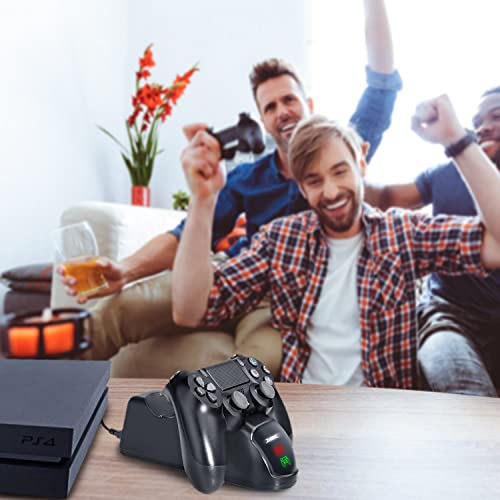 Controller Charger forPS4, Dual USB Controller Charging Station for Pstation 4/PS4/ Slim/ PS4 Pro Charging Dock Stand Station