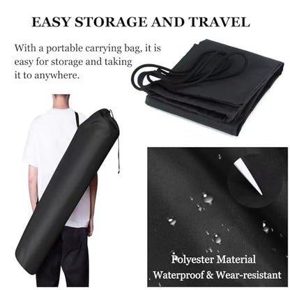 Brown Round Mahjong Mat with Carrying Bag, Anti Slip Noise Reduction Poker Card Board Tile Games Polyester Table Cover(Brown-1,37.4x37.4 in) - color: Brown-1, size: 37.4x37.4 in