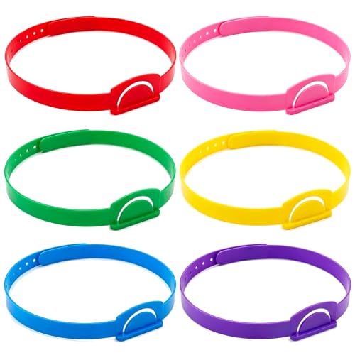6 pcs 6 Colors Guess Who Headbands Game Adjustable Fit for Kids,Adults Can Insert Cards, Fun Family Party Board Game Activities for Classroom, Birthday, Holiday - size: 6