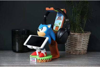Exquisite Gaming Sonic Deluxe Light Up Headphone Stand, Device Holder & Phone Stand with USB-C Cable