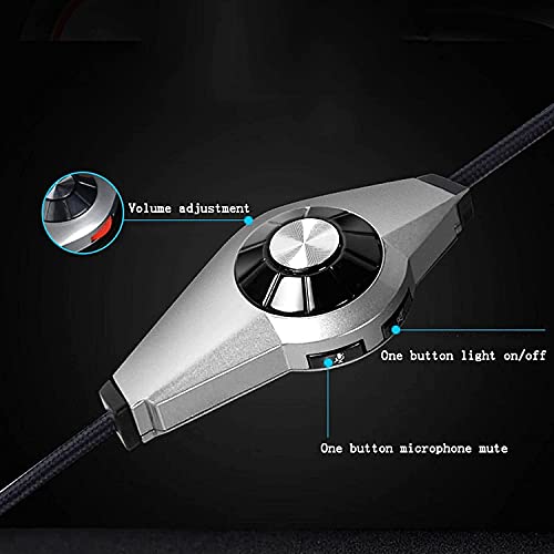 Gaming Headset Over-Ear Headphones with Noise Cancelling Microphone and Volume Control for PC and Laptop Use - Ideal for Gaming and Virtual Meetings