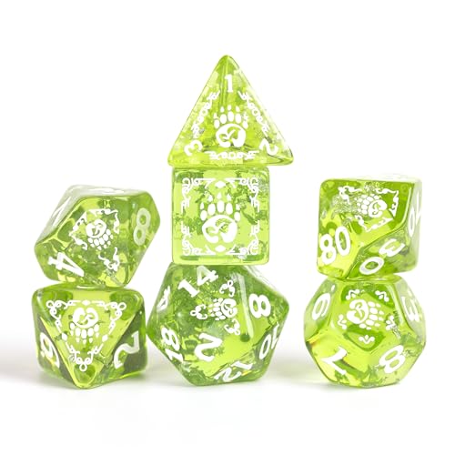 D&D Adventure Dice (Druid Class: Green) - style: Druid Class: Green