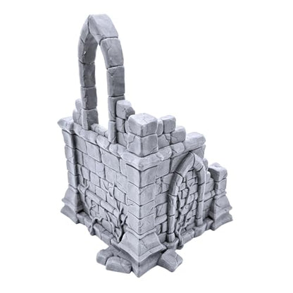 EnderToys Ruined Church - Ruined Tower by Makers Anvil, 3D Printed Tabletop RPG Scenery and Wargame Terrain 28mm Miniatures