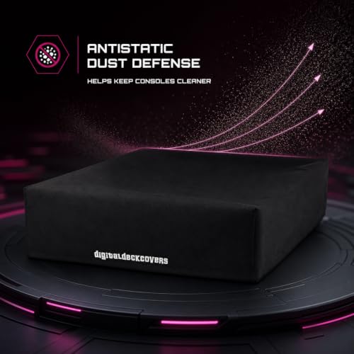 PS3/XBOX360 Console Dust Cover, Black | Antistatic, Water Resistant, Premium Fabric, Gaming System Protector