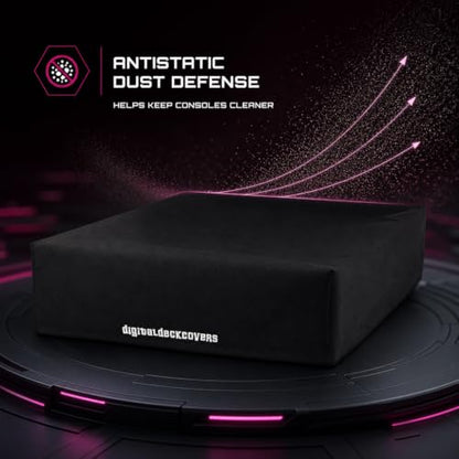 PS3/XBOX360 Console Dust Cover, Black | Antistatic, Water Resistant, Premium Fabric, Gaming System Protector