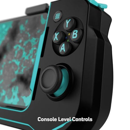 Turtle Beach Atom Mobile Game Controller with Bluetooth for Cloud Gaming on Android Mobile Devices with Compact Shape, Console Style Controls & Low Latency Bluetooth - Black/Teal - color: Black/Teal