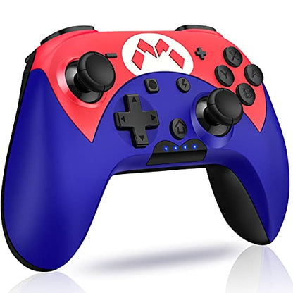 Switch Controller - Wireless Switch Pro Controller for Switch/Switch Lite/Switch OLED with 3 Levels Turbo Function, 4 Levels Adjustable Vibration, Six-Axis Motion Control, One-Key Wake up - color: Black